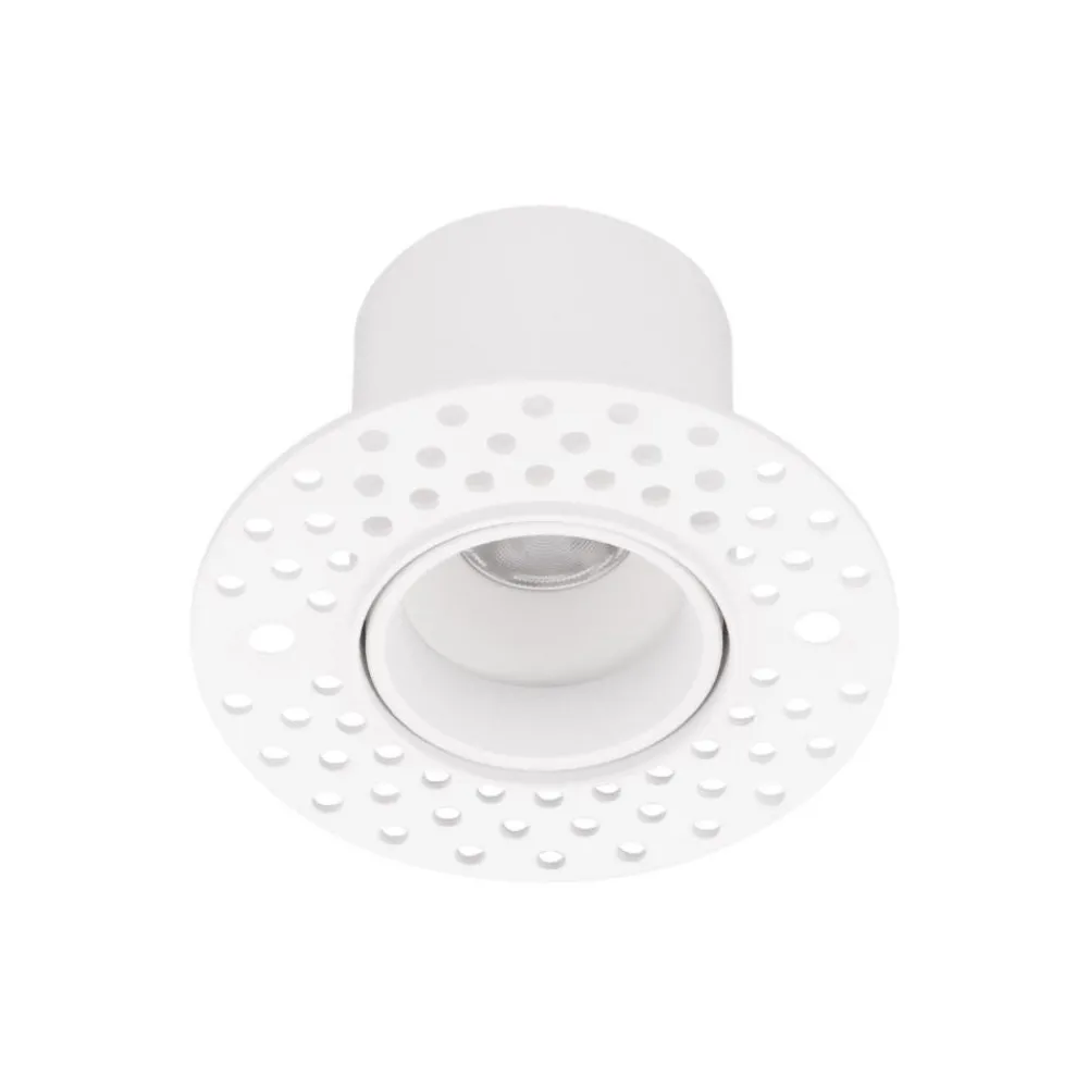 Faretti Da Incasso-Selezionato da Mazzolaluce Faretto incasso tondo bianco per cartongesso 3w 3000k ottica 36