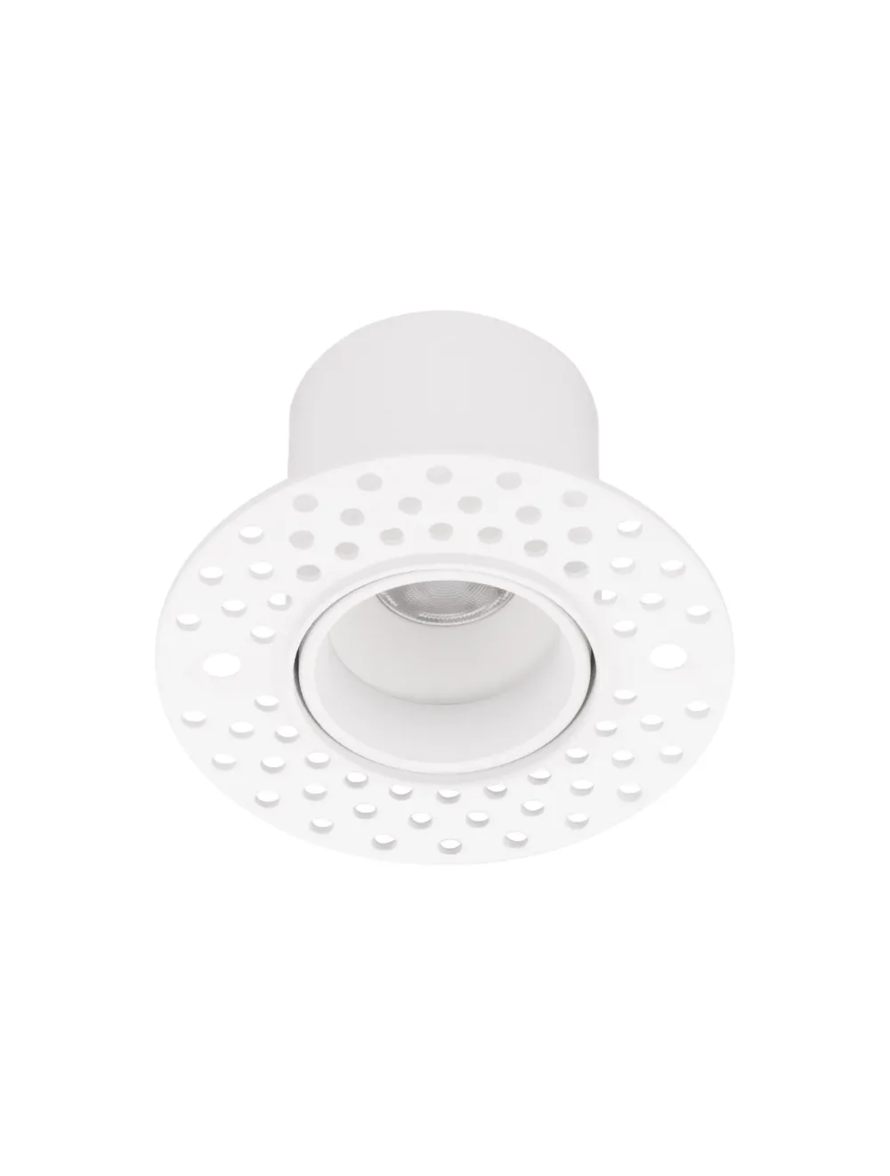 Faretti Da Incasso-Selezionato da Mazzolaluce Faretto incasso tondo bianco per cartongesso 3w 3000k ottica 36