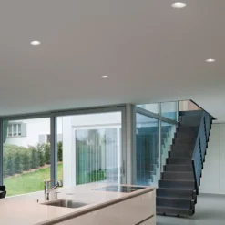 Faretti Da Incasso-IsyLuce Faretto in gesso da incasso a soffitto rotondo