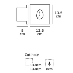 Faretti Da Incasso-Selezionato da Mazzolaluce Faretto in gesso ovale da incasso a asoffitto fp