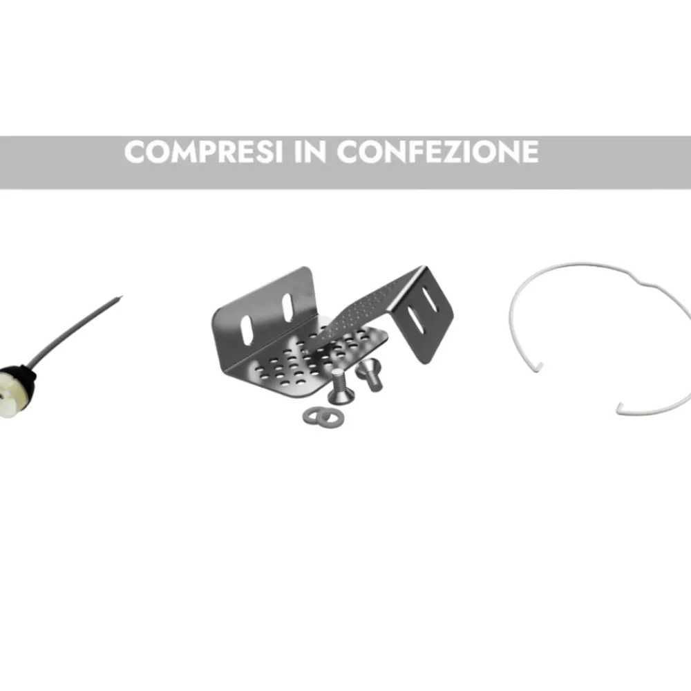 Faretti Da Incasso-Selezionato da Mazzolaluce Faretto in gesso quadrato da incasso a soffitto sporgente