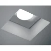 Faretti Da Incasso-Sforzin Illuminazione Faretto in gesso quadrato da incasso cartongesso per bagno ip44 sforzin doride