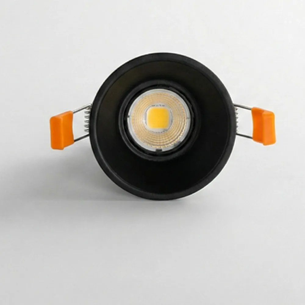 Faretti Da Incasso-IsyLuce Faretto da incasso a soffitto rotondo nero