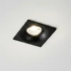 Faretti Da Incasso-IsyLuce Faretto da incasso quadrato nero per controsoffitto