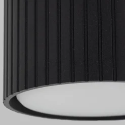 Faretti Da Soffitto-Selezionato da Mazzolaluce Faretto lampada da soffitto cilindro nero rigato gx53