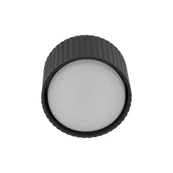 Faretti Da Soffitto-Selezionato da Mazzolaluce Faretto lampada da soffitto cilindro nero rigato gx53