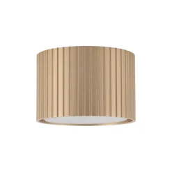 Faretti Da Soffitto-Selezionato da Mazzolaluce Faretto lampada da soffitto cilindro rigato champagne