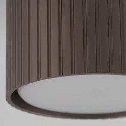 Faretti Da Soffitto-Selezionato da Mazzolaluce Faretto lampada da soffitto marrone cilindro rigato