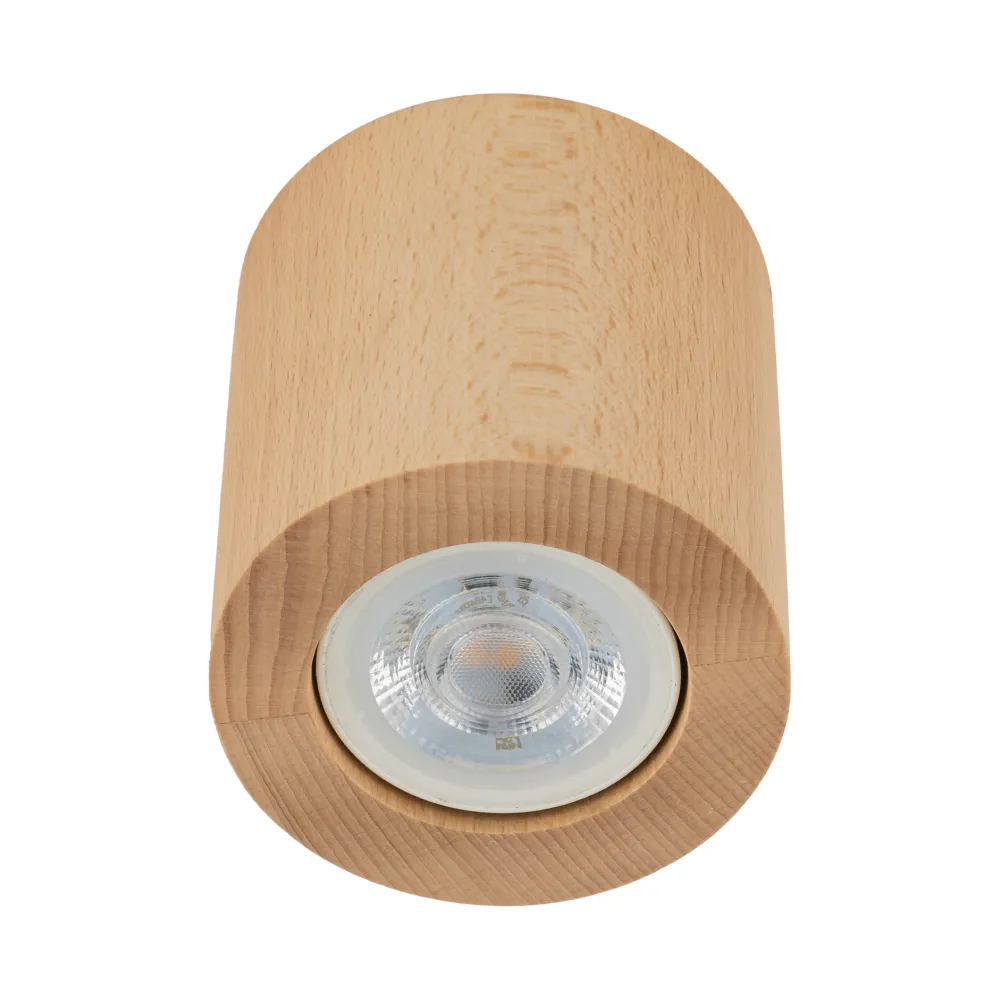 Faretti Da Soffitto-Selezionato da Mazzolaluce Faretto lampada da soffitto scandinavo cilindro di legno