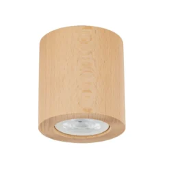 Faretti Da Soffitto-Selezionato da Mazzolaluce Faretto lampada da soffitto scandinavo cilindro di legno