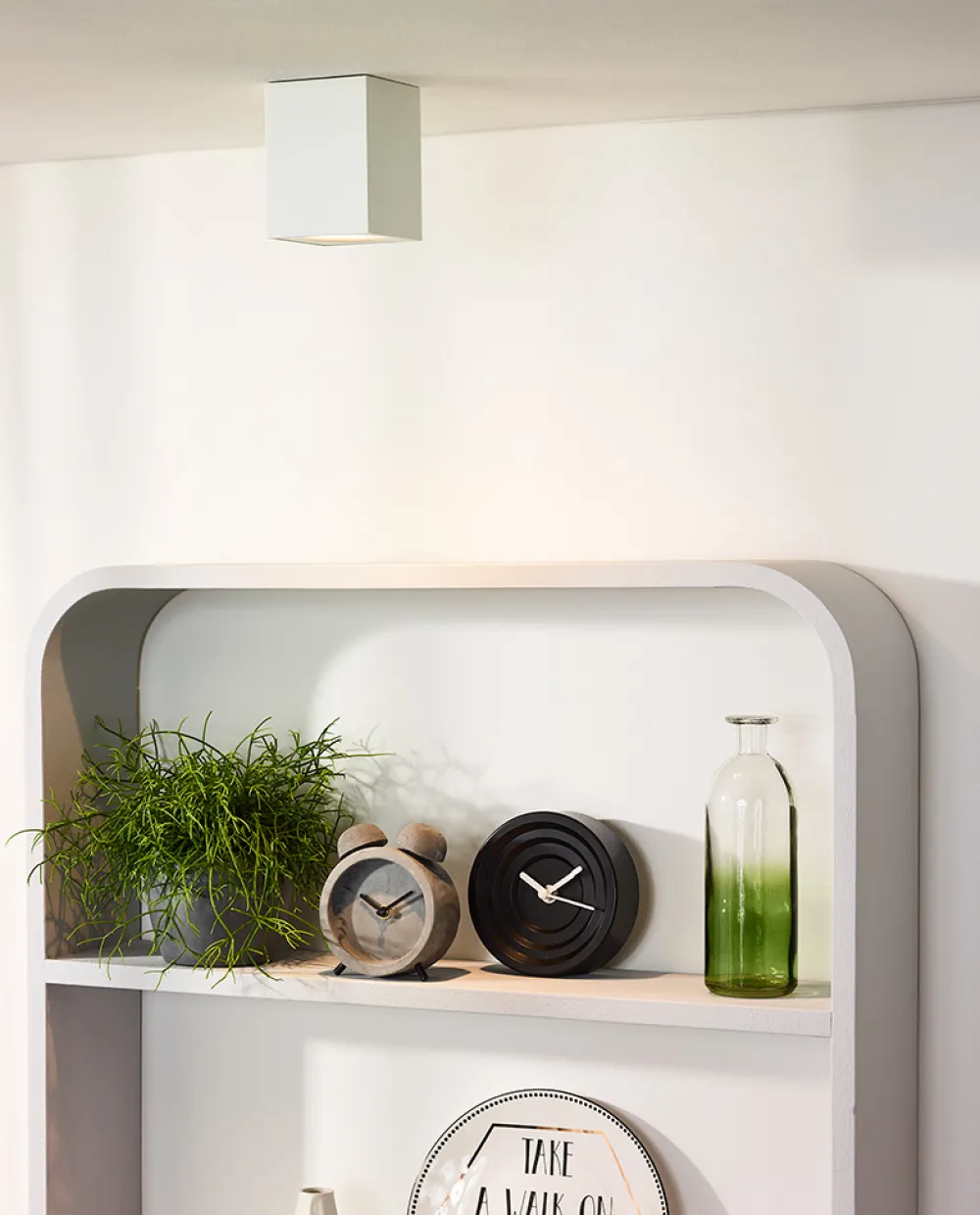 Faretti Da Soffitto-Selezionato da Mazzolaluce Faretto lampadina dimmerabile cubo da soffitto bianco
