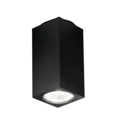 Faretti Da Soffitto-Ondaluce Faretto led a soffitto squadrato nero aloa