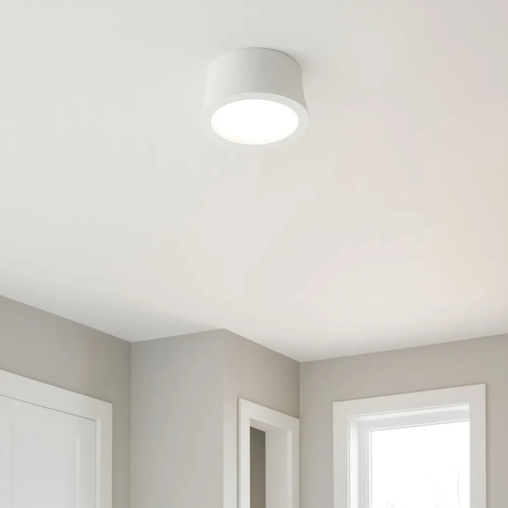 Faretti Da Soffitto-Selezionato da Mazzolaluce Faretto led bianco 7w 3000k tondo moderno