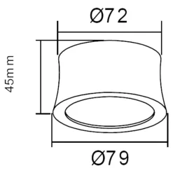 Faretti Da Soffitto-Selezionato da Mazzolaluce Faretto led bianco 7w 3000k tondo moderno