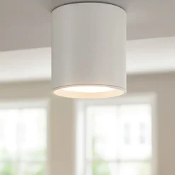 Faretti Da Soffitto-IsyLuce Faretto led da soffitto cilindro bianco 9w 4000k