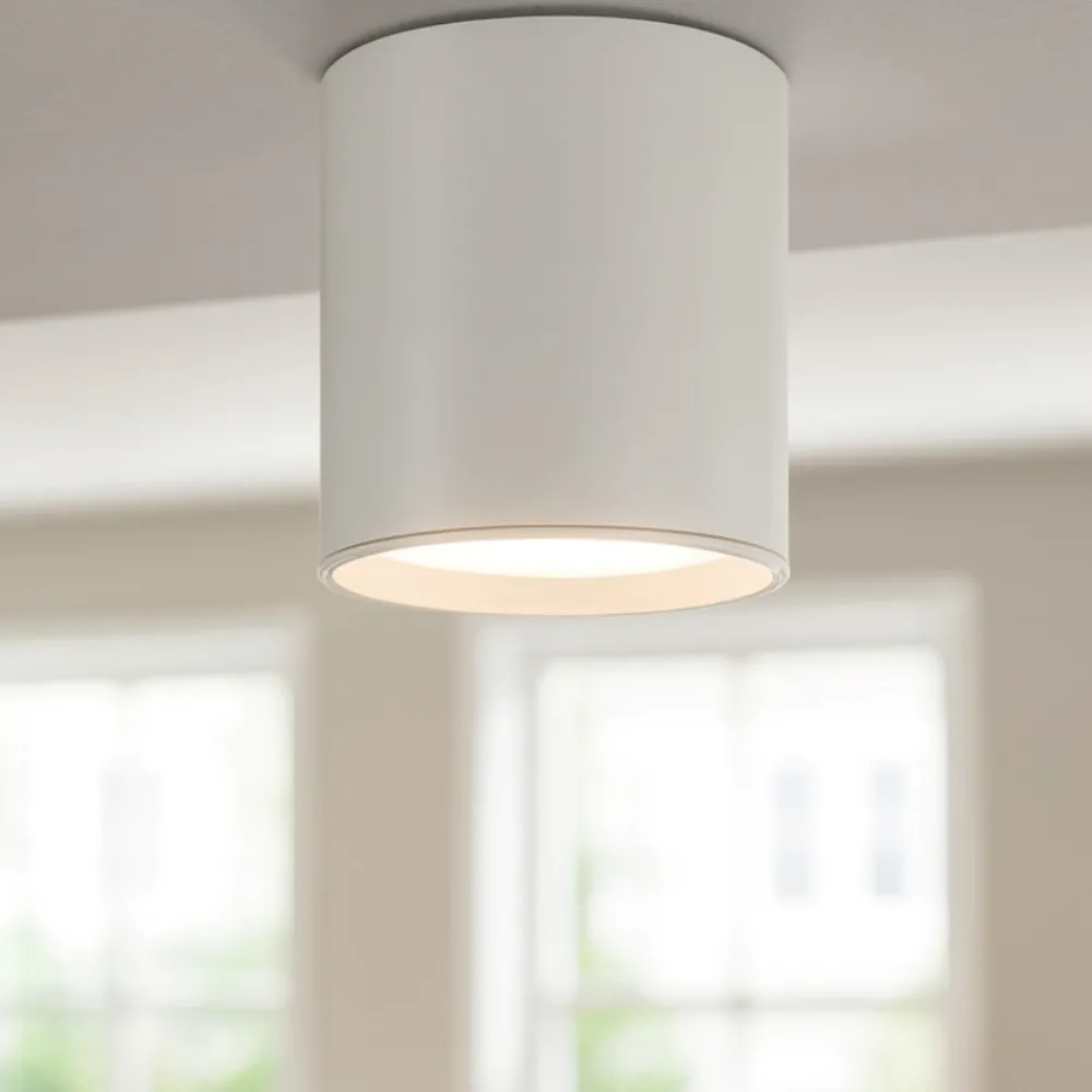 Faretti Da Soffitto-IsyLuce Faretto led da soffitto cilindro bianco 9w 4000k
