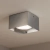Faretti Da Soffitto-Ideal Lux Faretto led spike pl1 square cromo quadrato gx53 3000k
