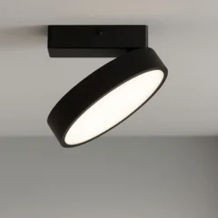 Faretti Da Soffitto-Selezionato da Mazzolaluce Faretto led 20w da soffitto da 2700k-6000k nero orientabile