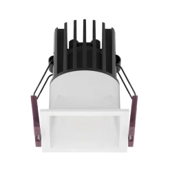 Faretti Da Incasso-Selezionato da Mazzolaluce Faretto led 7w 3000k ad incasso a soffitto quadrato bianco