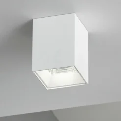 Faretti Da Soffitto-IsyLuce Faretto led 12w 3000k cubo da soffitto bianco