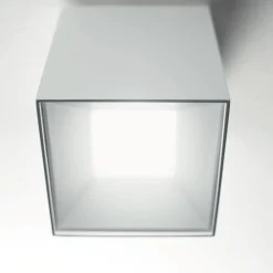 Faretti Da Soffitto-IsyLuce Faretto led 12w 3000k cubo da soffitto bianco