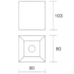 Faretti Da Soffitto-IsyLuce Faretto led 12w 3000k cubo da soffitto bianco
