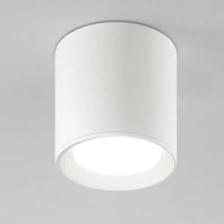 Faretti Da Soffitto-IsyLuce Faretto led 15w 3000k da soffitto cilindro bianco