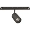 Illuminazione A Binario-Ideal Lux Faretto led 8w 3000k dimmerabile orientabile nero per binario monofase 48v