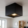 Faretti Da Soffitto-Maytoni Faretto led 12w 4000k focus cubo nero da soffitto