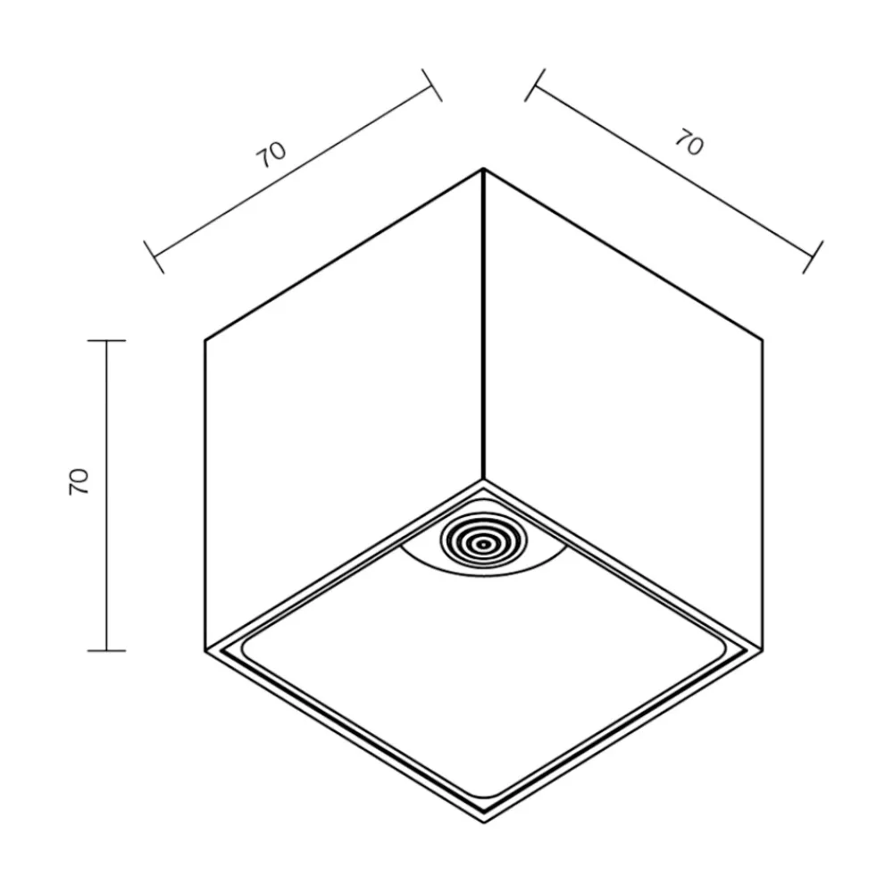 Faretti Da Soffitto-Maytoni Faretto led 12w 4000k focus cubo nero da soffitto