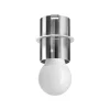 Faretti Da Incasso-Linea Light Faretto birba alluminio lucido da incasso tondo sporgente