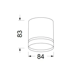 Faretti Da Soffitto-Selezionato da Mazzolaluce Faretto nero cilindro gx53 da soffitto