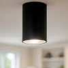 Faretti Da Soffitto-Selezionato da Mazzolaluce Faretto nero cilindro per interni da soffitto