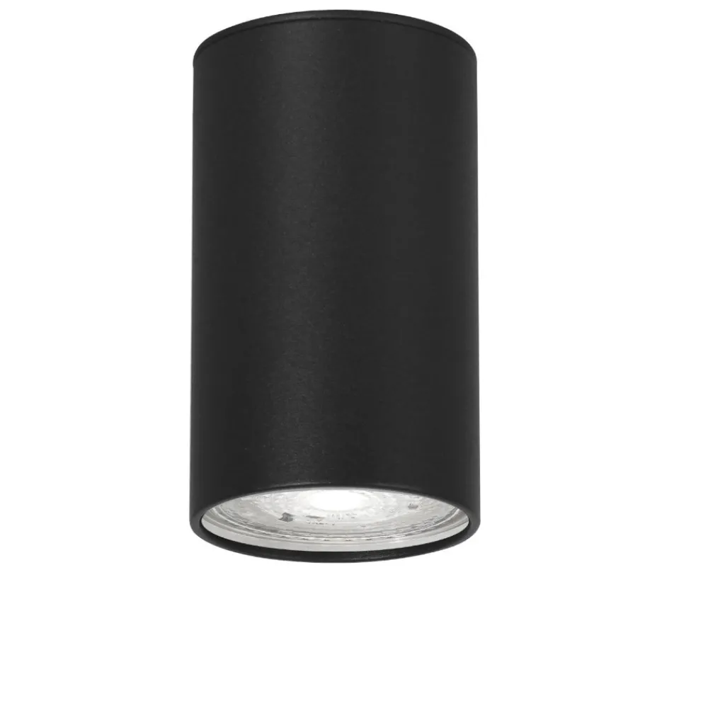 Faretti Da Soffitto-Selezionato da Mazzolaluce Faretto nero cilindro per interni da soffitto