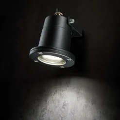 Faretti Da Esterno-Selezionato da Mazzolaluce Faretto nero da esterno giardino orientabile gu10 ip55
