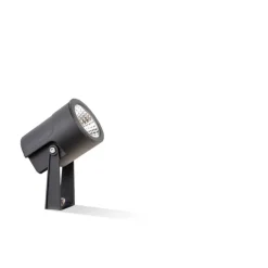 Faretti Da Esterno-Selezionato da Mazzolaluce Faretto nero da giardino con picchetto 12w 3000k ip65