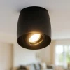 Faretti Da Soffitto-Selezionato da Mazzolaluce Faretto nero da soffitto orientabile moderno