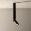 Faretti Da Soffitto-Selezionato da Mazzolaluce Faretto nero lungo cilindro orientabile da soffitto gu10