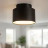 Faretti Da Soffitto-Selezionato da Mazzolaluce Faretto nero rotondo led 16w 3000k da soffitto moderno