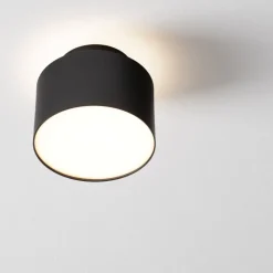 Faretti Da Soffitto-Selezionato da Mazzolaluce Faretto nero rotondo led 16w 3000k da soffitto moderno