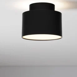 Faretti Da Soffitto-Selezionato da Mazzolaluce Faretto nero rotondo led 16w 3000k da soffitto moderno