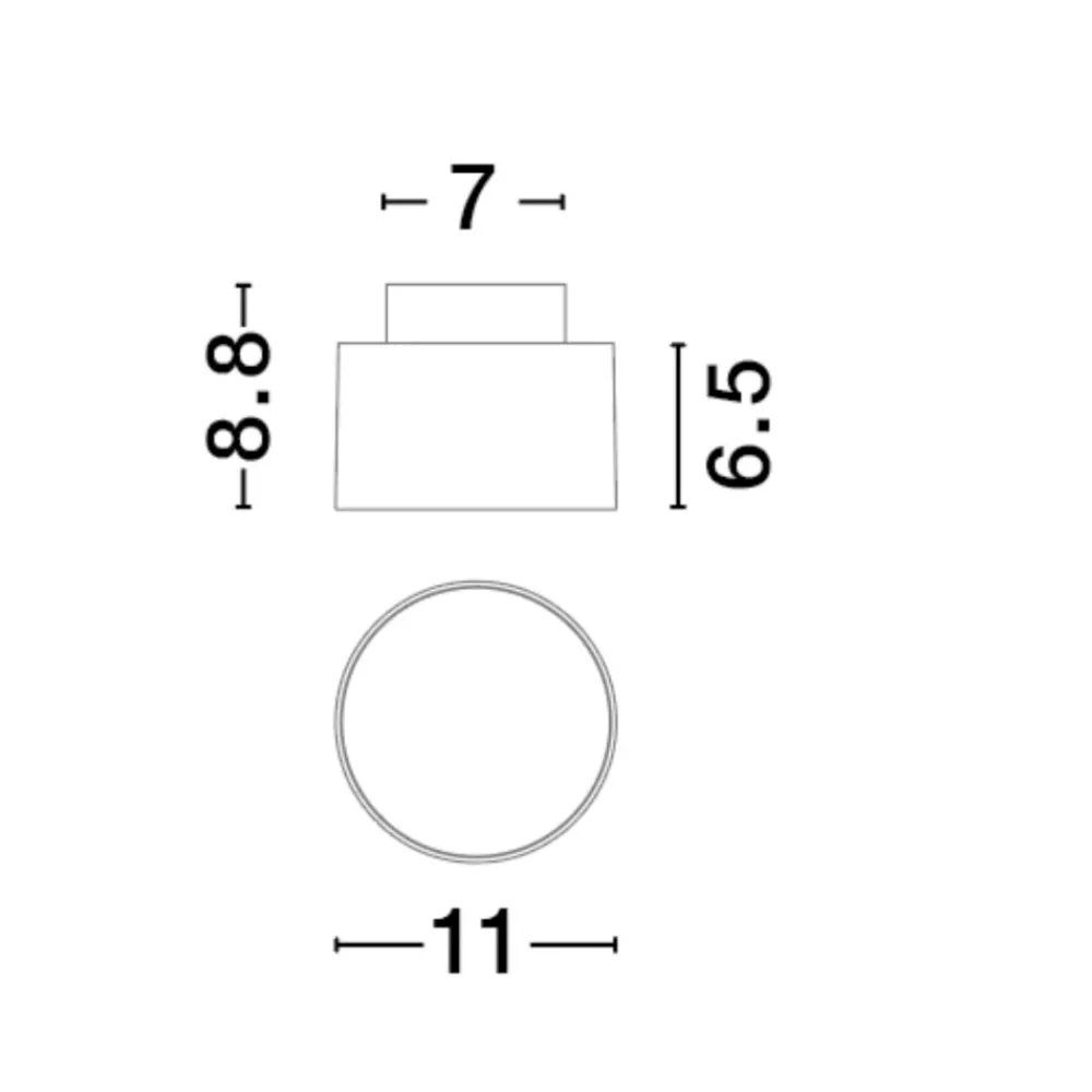 Faretti Da Soffitto-Selezionato da Mazzolaluce Faretto nero rotondo led 16w 3000k da soffitto moderno