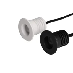 Faretti Da Incasso-Selezionato da Mazzolaluce Faretto nero tondo da incasso led per bagno doccia 1w 3000k