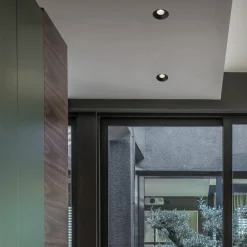 Faretti Da Incasso-Selezionato da Mazzolaluce Faretto nero tondo incasso a soffitto led 9w 3000k