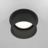 Faretti Da Incasso-Maytoni Faretto nero tondo sporgente da incasso a soffitto reif