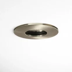 Faretti Da Incasso-Selezionato da Mazzolaluce Faretto nichel per bagno doccia rotondo da incasso a soffitto