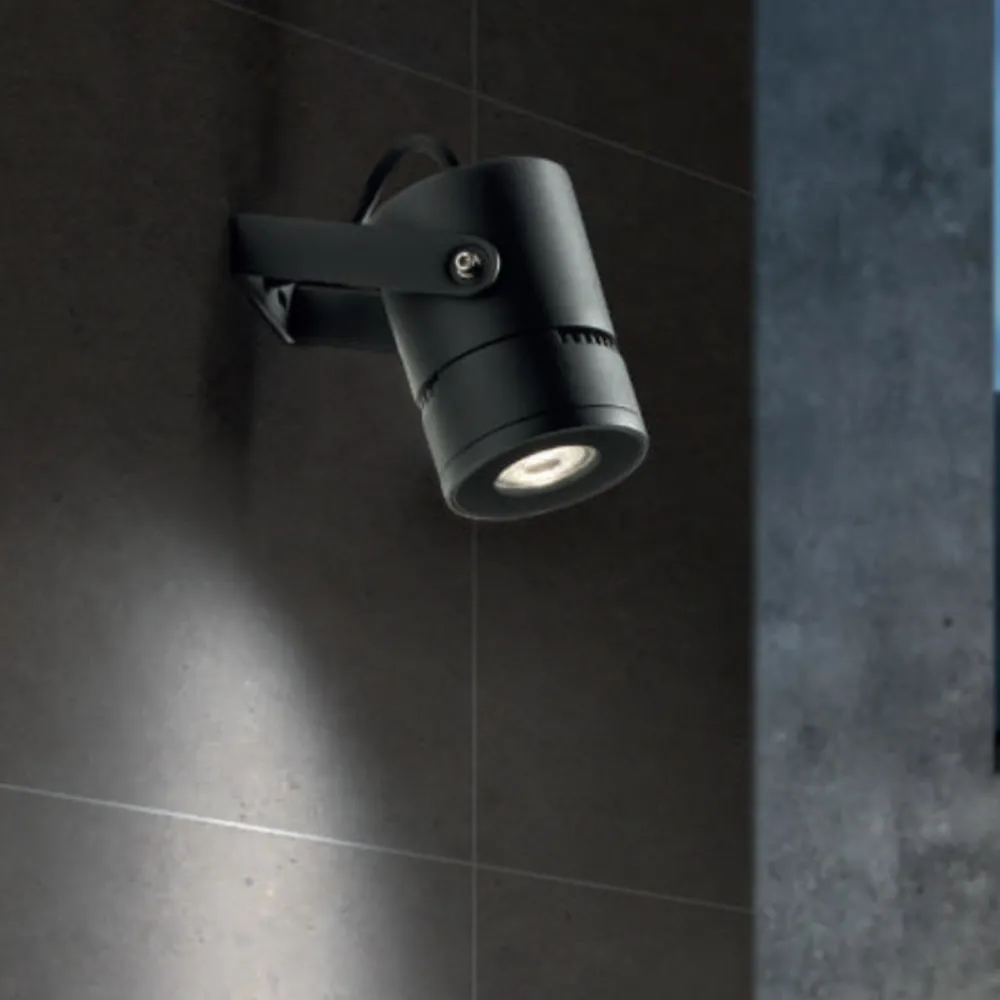 Faretti Da Esterno-Selezionato da Mazzolaluce Faretto orientabile da esterno grafite led 12w 3000k ip65