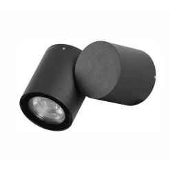 Faretti Da Esterno-Selezionato da Mazzolaluce Faretto orientabile da esterno giardino nero orientabile