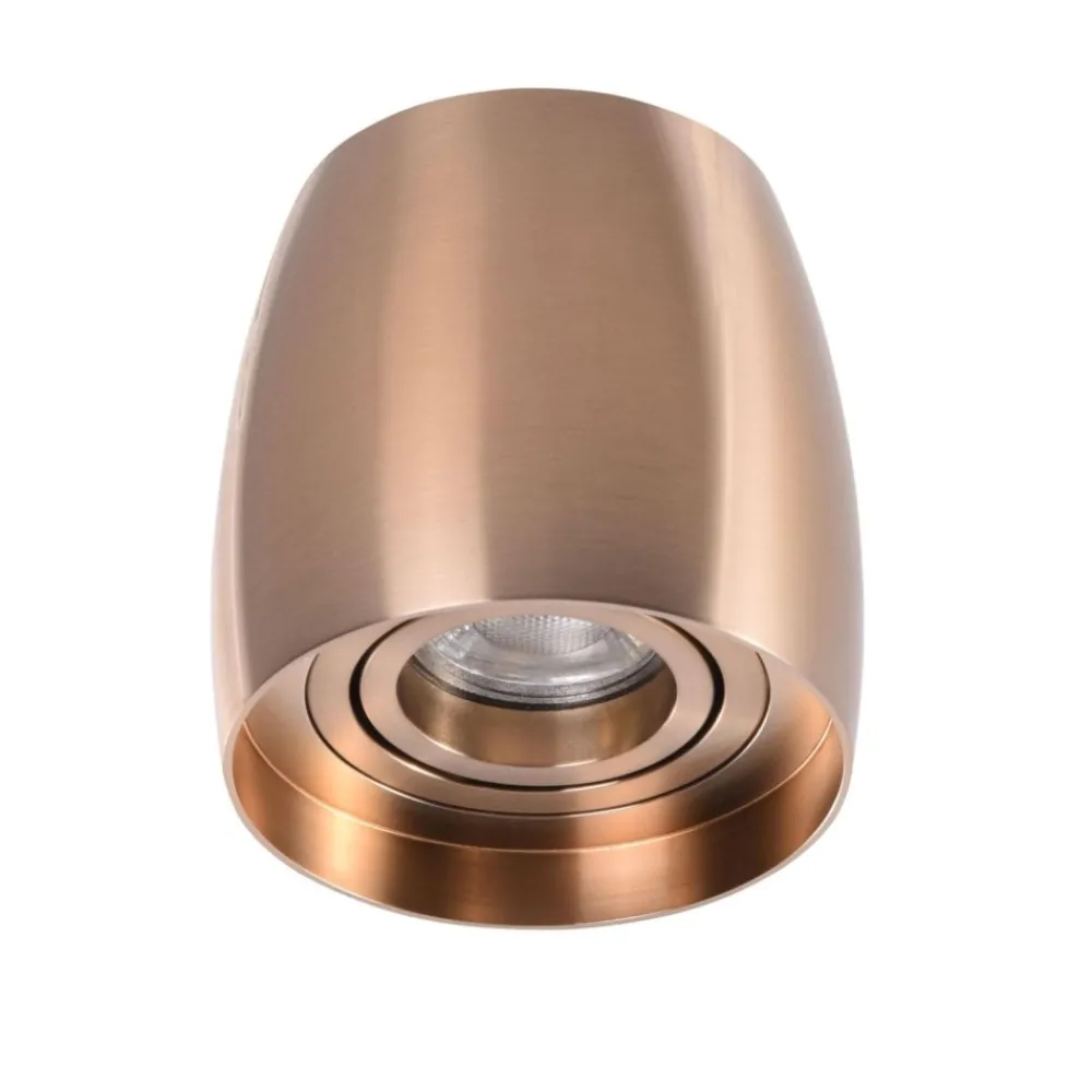 Faretti Da Soffitto-Selezionato da Mazzolaluce Faretto oro rame lampada da soffitto orientabile design moderno