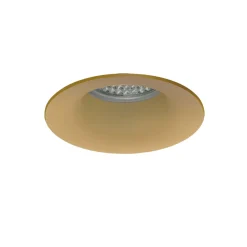 Faretti Da Incasso-Selezionato da Mazzolaluce Faretto oro rotondo da incasso per cartongesso gu10